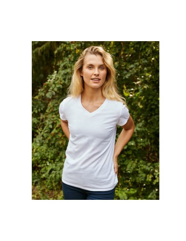 N-O81005-Ladies V-Neck T-Shirt